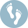 Icon Depicting Walking Towards Recovery