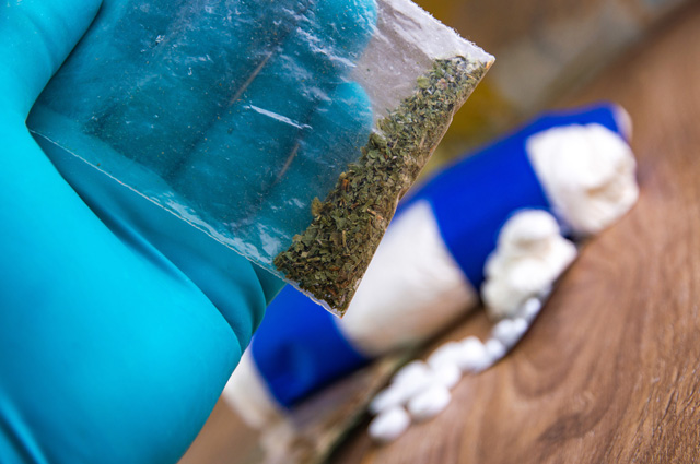 synthetic cannabis in a bag