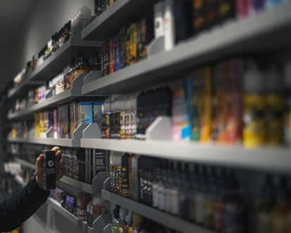 pharmacy shelves