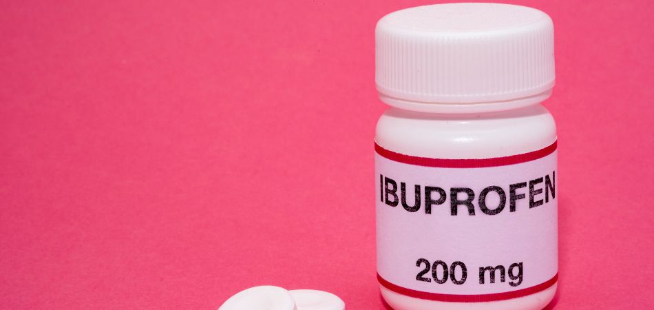 ibuprofen medicine in bottle